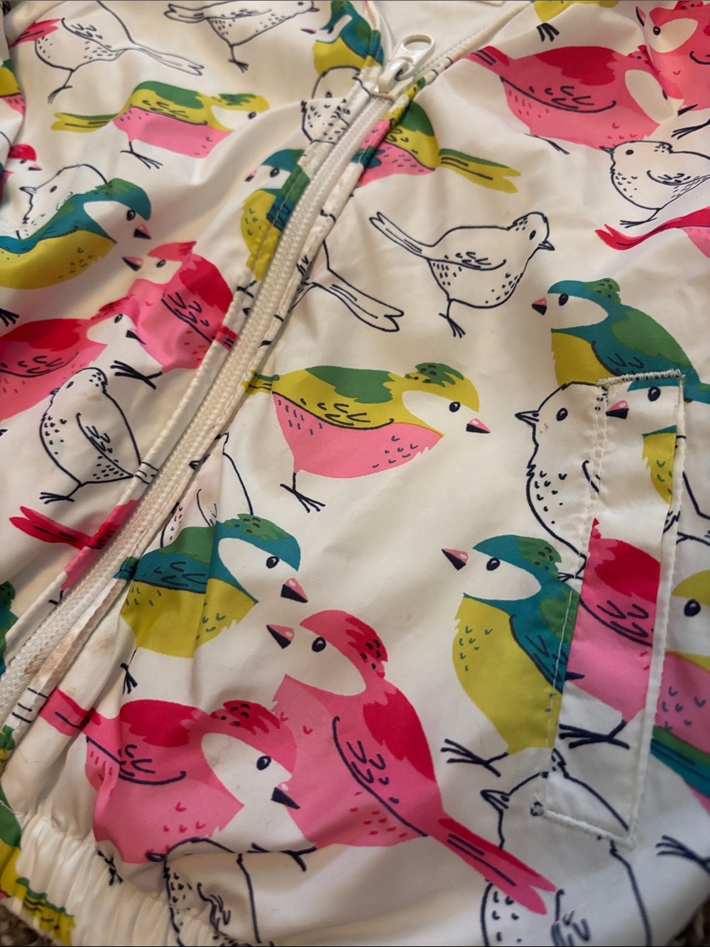 baby GAP windbreaker bird print - Picture 3 of 8